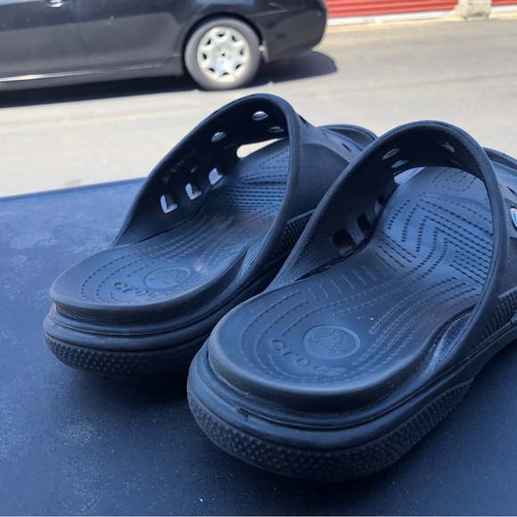 Crocs 12173 made tough last long Unisex's Gray  Rubber Sandals SizeM7,L9 - Picture 5 of 10